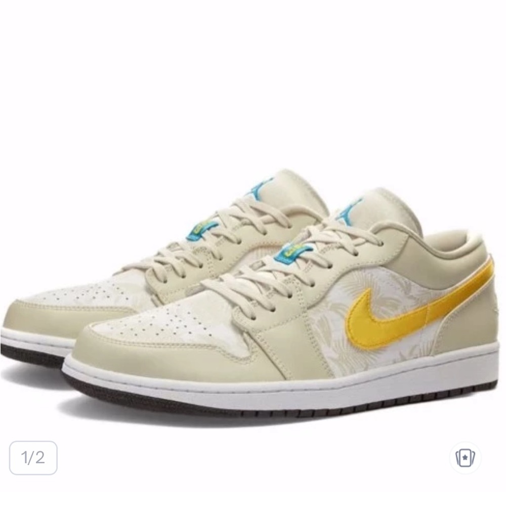 Nike Air Jordan 1 Low Tropical Orewood, Size 12 US
